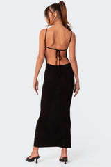 Clea Open Back Maxi Dress
