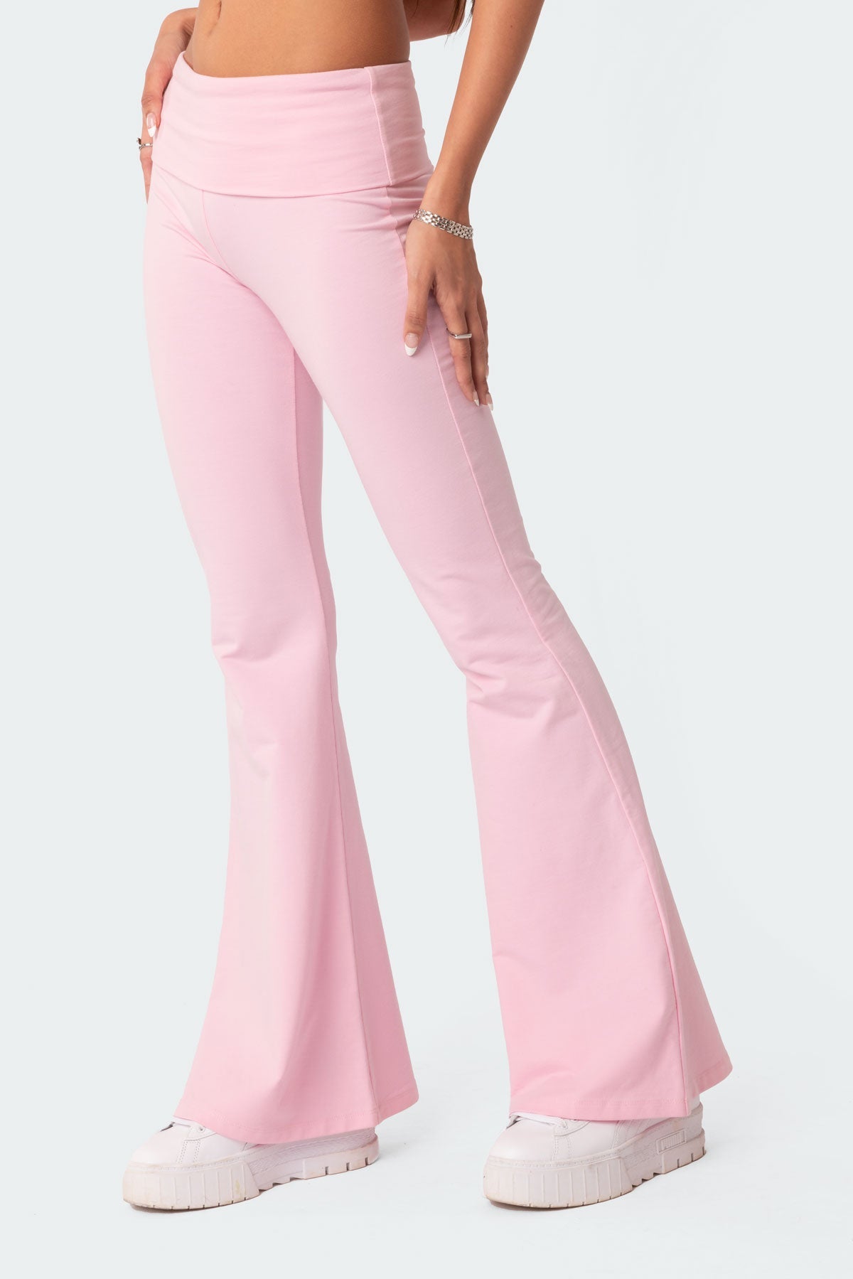 Naomi Fold Over Flared Leggings