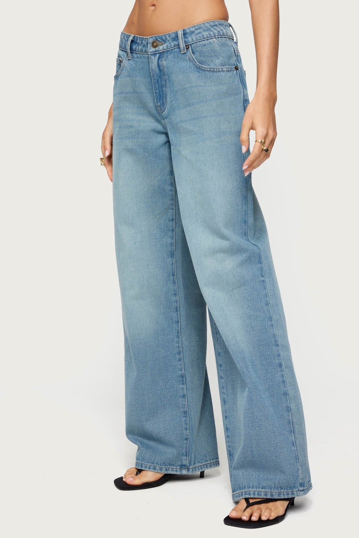 Raelynn Washed Low Rise Jeans