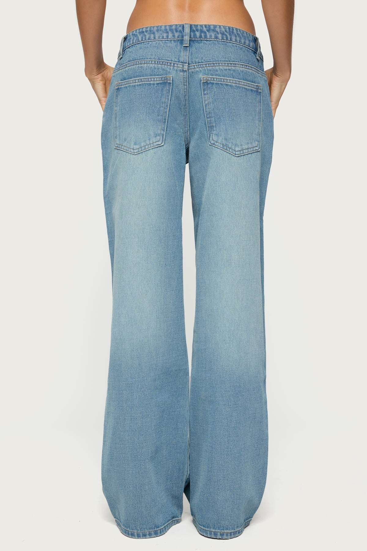Raelynn Washed Low Rise Jeans