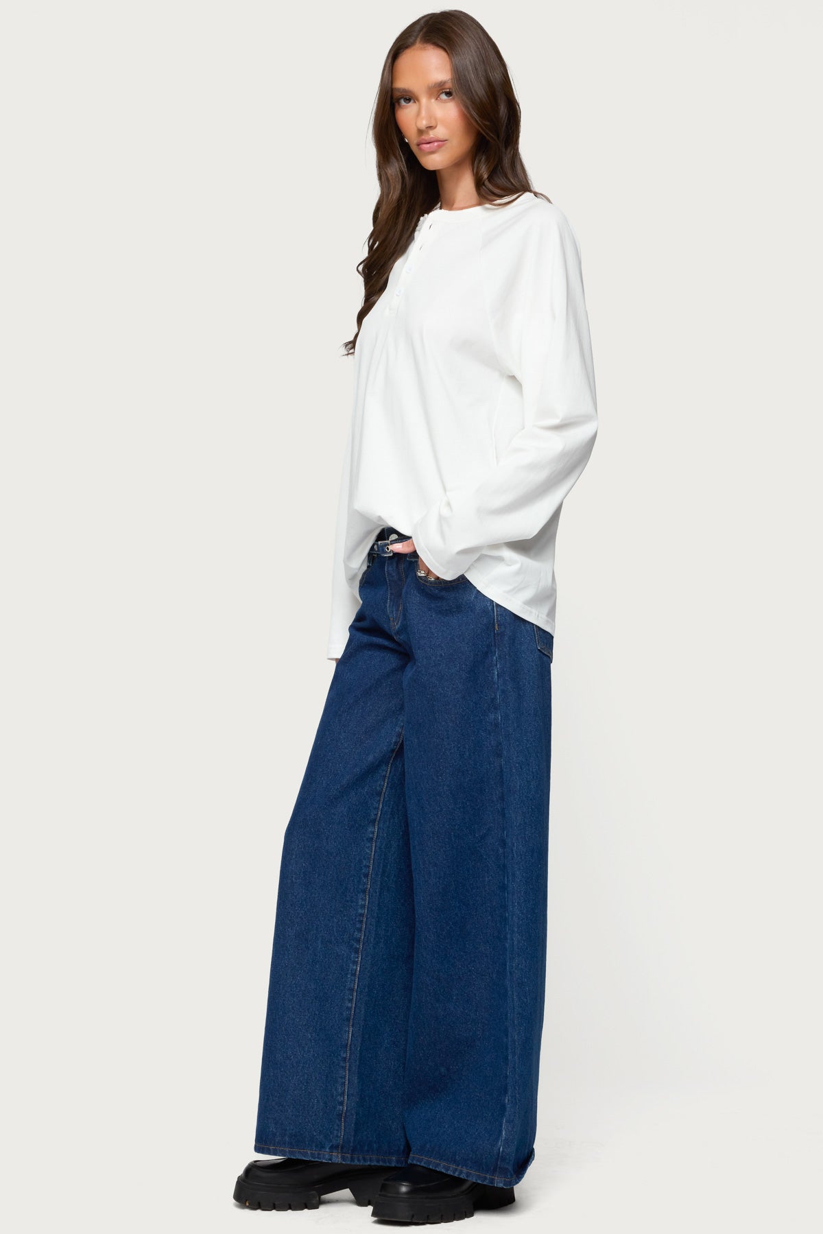 Cyrus Henley Oversized Top