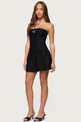 Cecelie Strapless Drop Waist Mini Dress