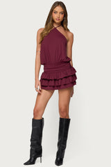 Fontella Ruffled Halter Neck Romper