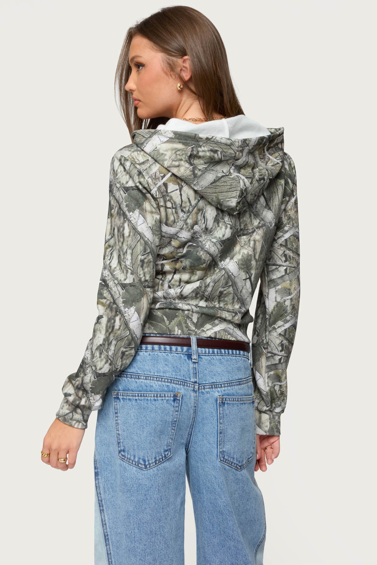 Tayler Camo Zip Up Hoodie