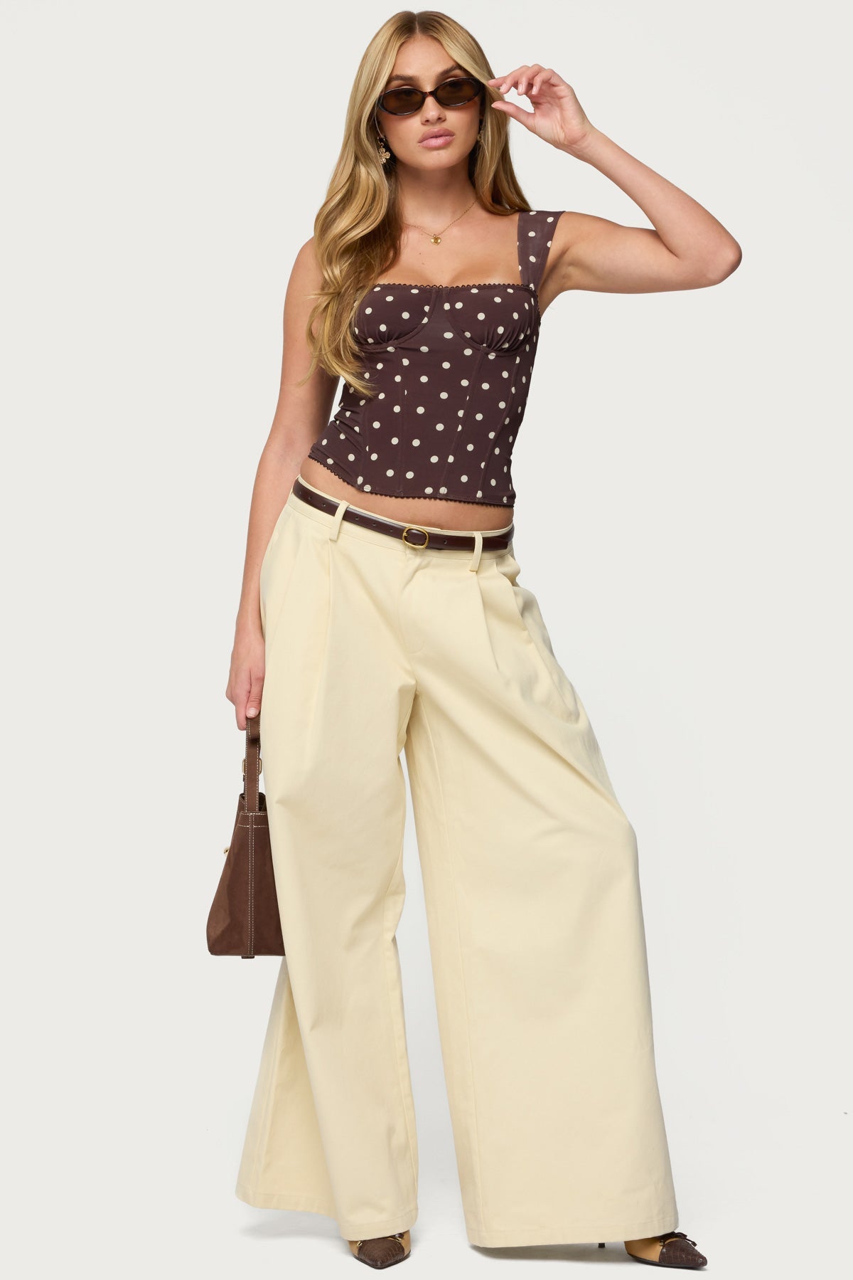 Marcella Wide Strap Mesh Corset