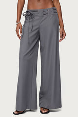 Willard Baggy Lace Up Belt Pants