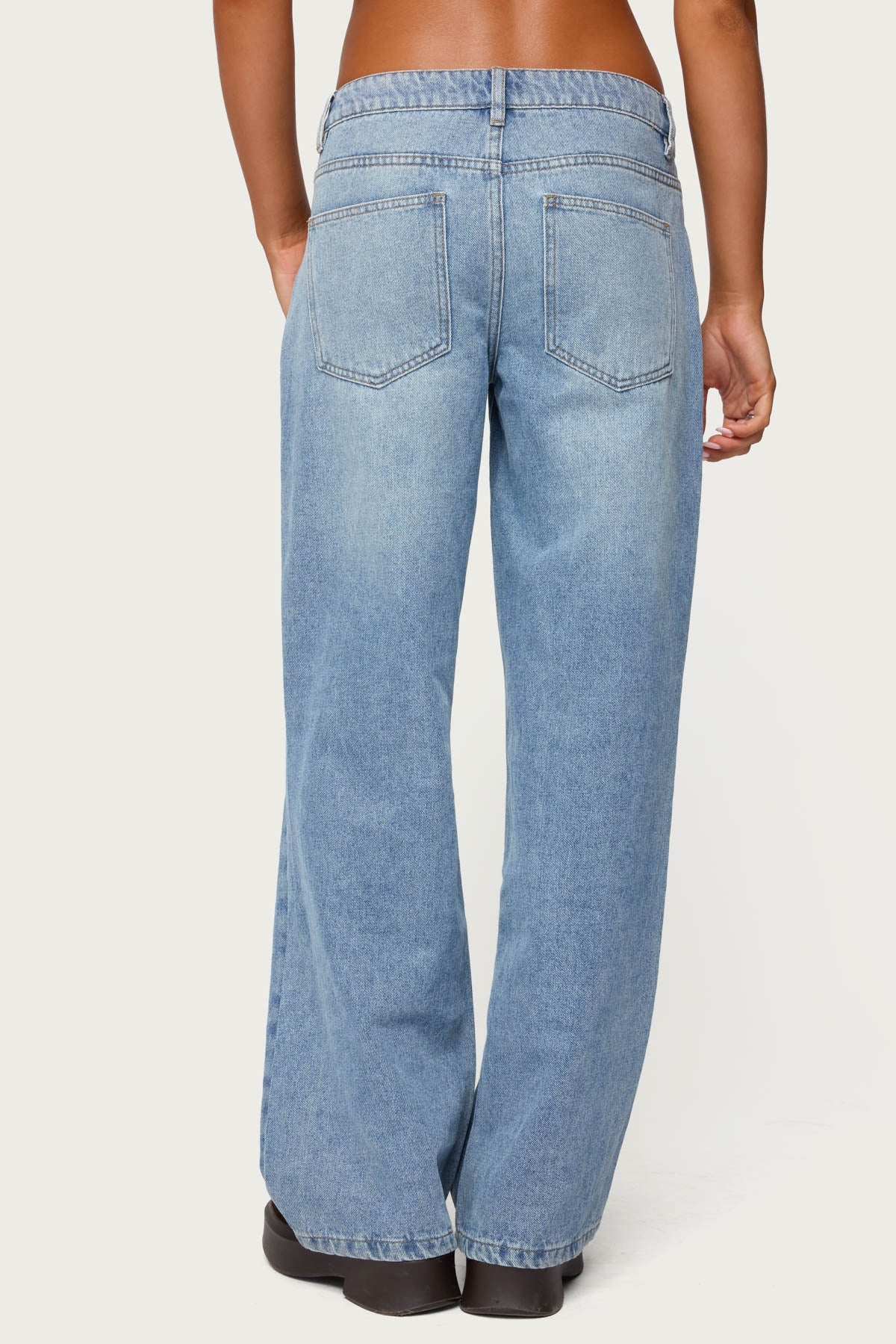Dutton Distressed Low Rise Jeans