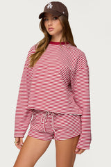 Jainee Striped Long Sleeve T Shirt