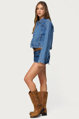 Maurice Fringed Denim Jacket