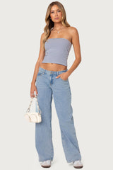 Raelynn Washed Low Rise Jeans